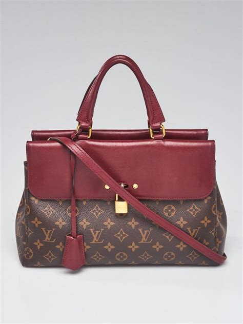 louis vuitton burgundy monogram canvas venus bag